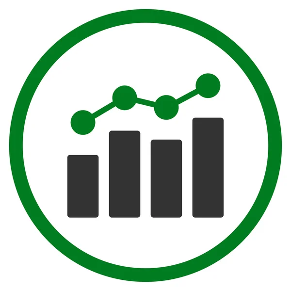 Icona piatta Analytics — Vettoriale Stock