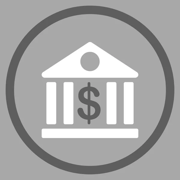Ikona płaska banku — Wektor stockowy