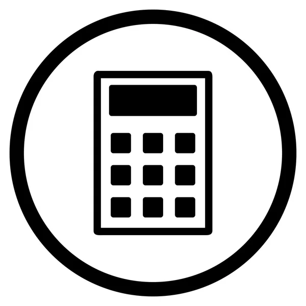 Ícone plano da calculadora — Vetor de Stock