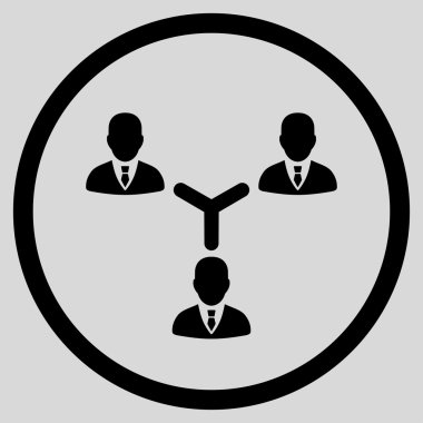 ekip çalışması düz simgesi