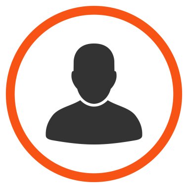 Müşteri düz simgesi