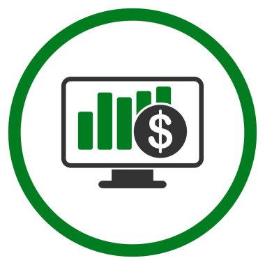 Satış monitör simgesini