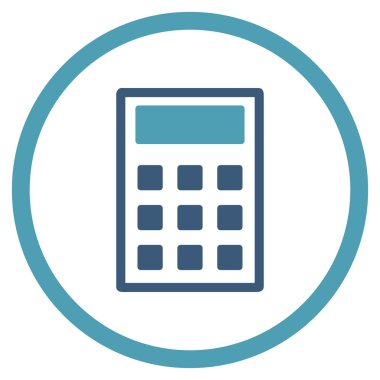 Hesap Makinesi Düz Simgesi