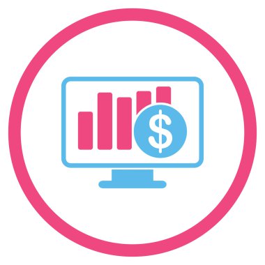 Satış monitör simgesini