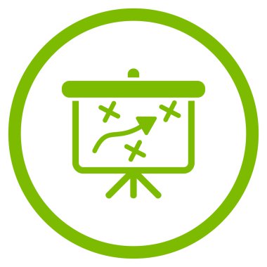 Strateji düz simgesi