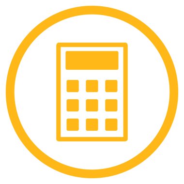 Hesap Makinesi Düz Simgesi