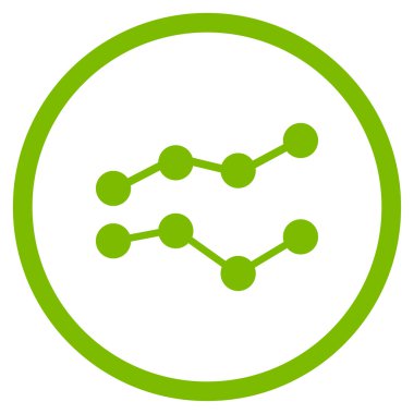 Eğilimleri düz simgesi