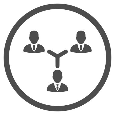 ekip çalışması düz simgesi