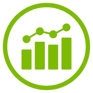 Analytics düz simgesi