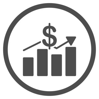 Satış düz simgesi