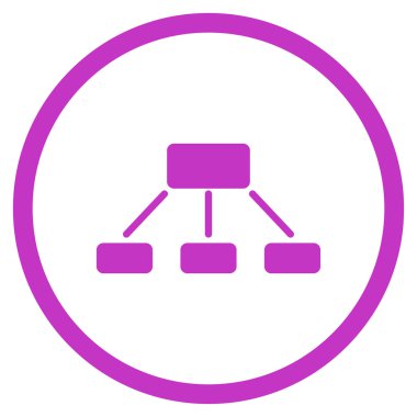 Hiyerarşi düz simgesi