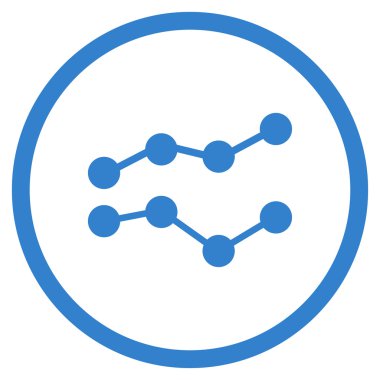 Eğilimleri düz simgesi