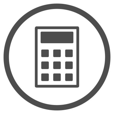 Hesap Makinesi Düz Simgesi