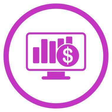 Satış monitör simgesini