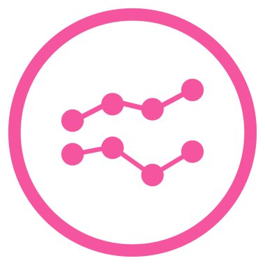 Eğilimleri düz simgesi