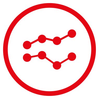 Eğilimleri düz simgesi