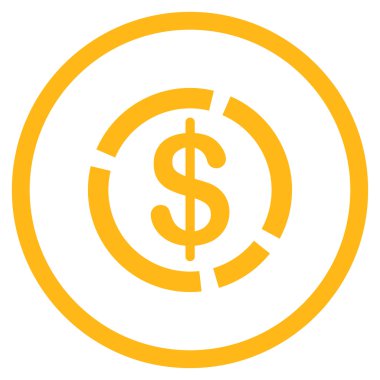 Doları diyagram simgesi