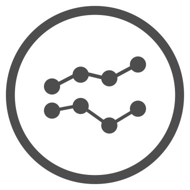 Eğilimleri düz simgesi