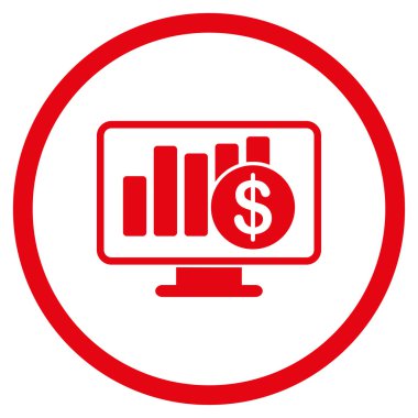 Satış monitör simgesini