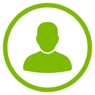 Müşteri düz simgesi