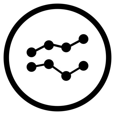 Eğilimleri düz simgesi