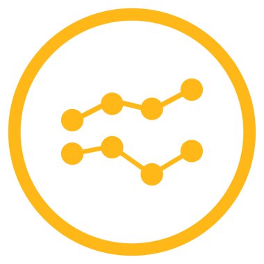 Eğilimleri düz simgesi