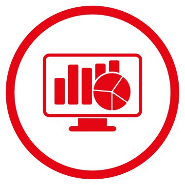 İstatistik düz simgesi