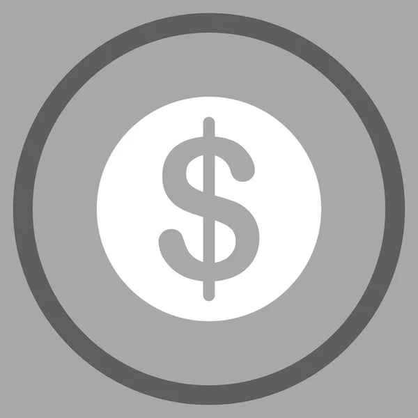 Dollar munt pictogram — Stockvector