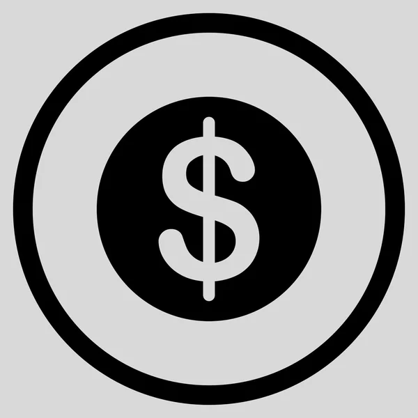 Moneta icona Dollaro — Vettoriale Stock