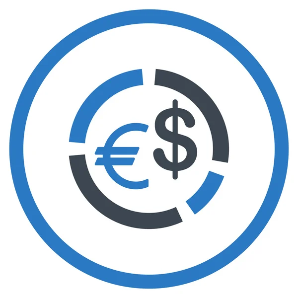 Ícone de diagrama de moeda —  Vetores de Stock