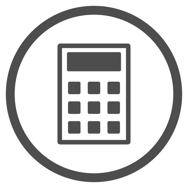 Ícone plano da calculadora — Vetor de Stock