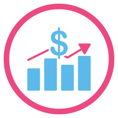 Satış düz simgesi