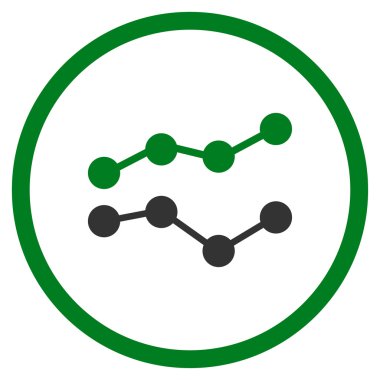 Eğilimleri düz simgesi