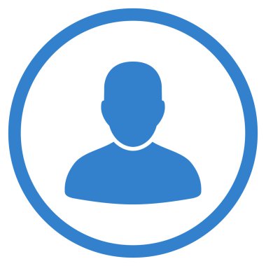 Müşteri düz simgesi