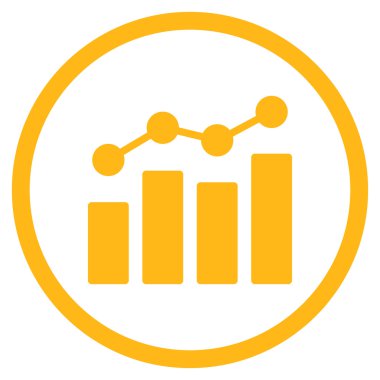 Analytics düz simgesi