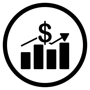 Satış düz simgesi