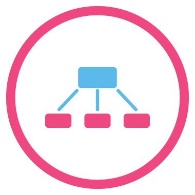 Hiyerarşi düz simgesi