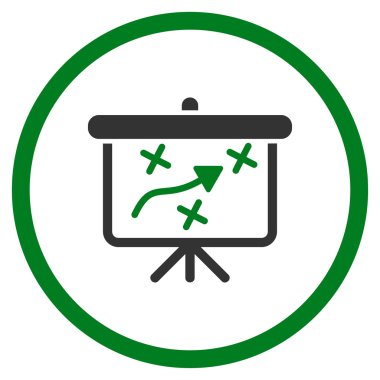 Strateji düz simgesi