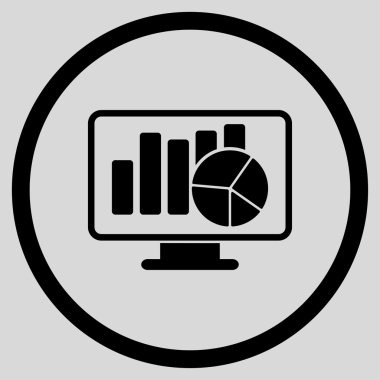 İstatistik düz simgesi