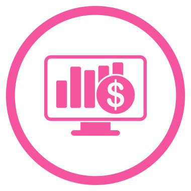 Satış monitör simgesini