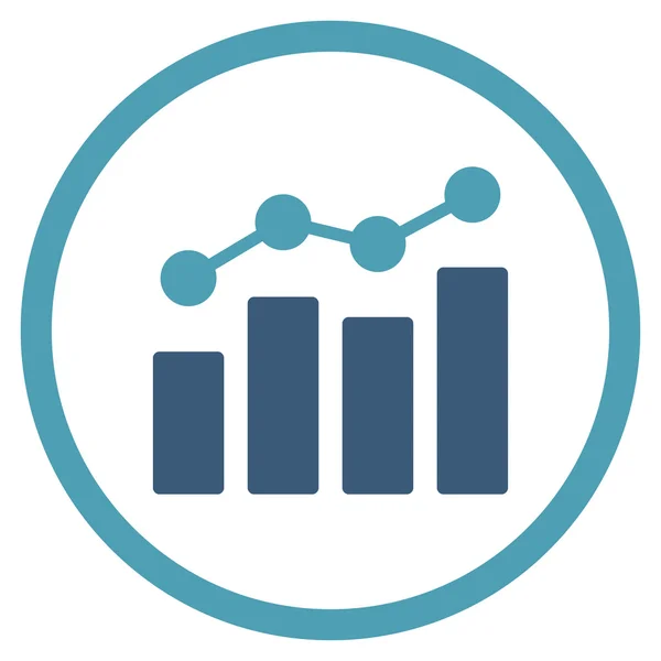 Analytics Flat Icon — Vector de stoc