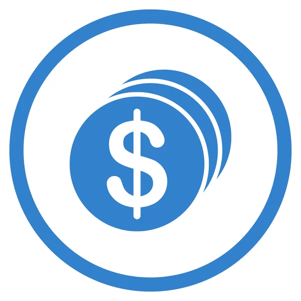 Dollar-Münzen-Symbol — Stockvektor