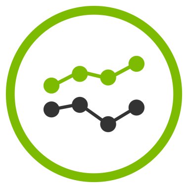 Eğilimleri düz simgesi