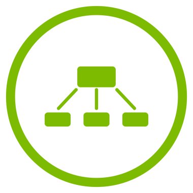 Hiyerarşi düz simgesi