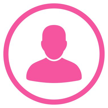 Müşteri düz simgesi