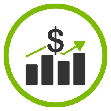 Satış düz simgesi