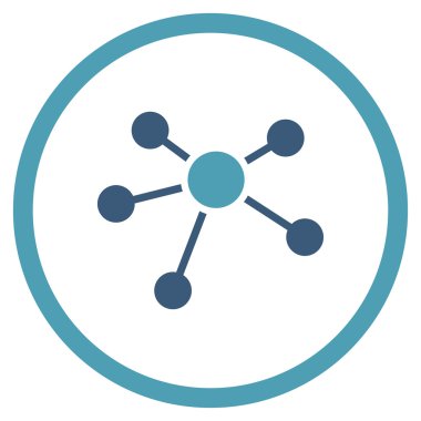 Bağlantıları düz simgesi