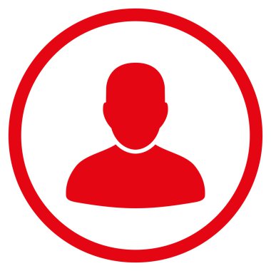 Müşteri düz simgesi