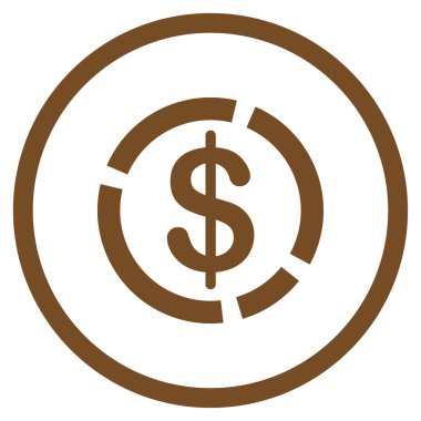 Doları diyagram simgesi