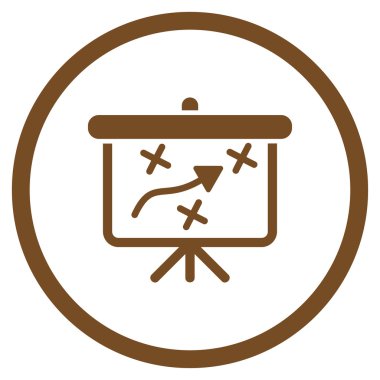 Strateji düz simgesi